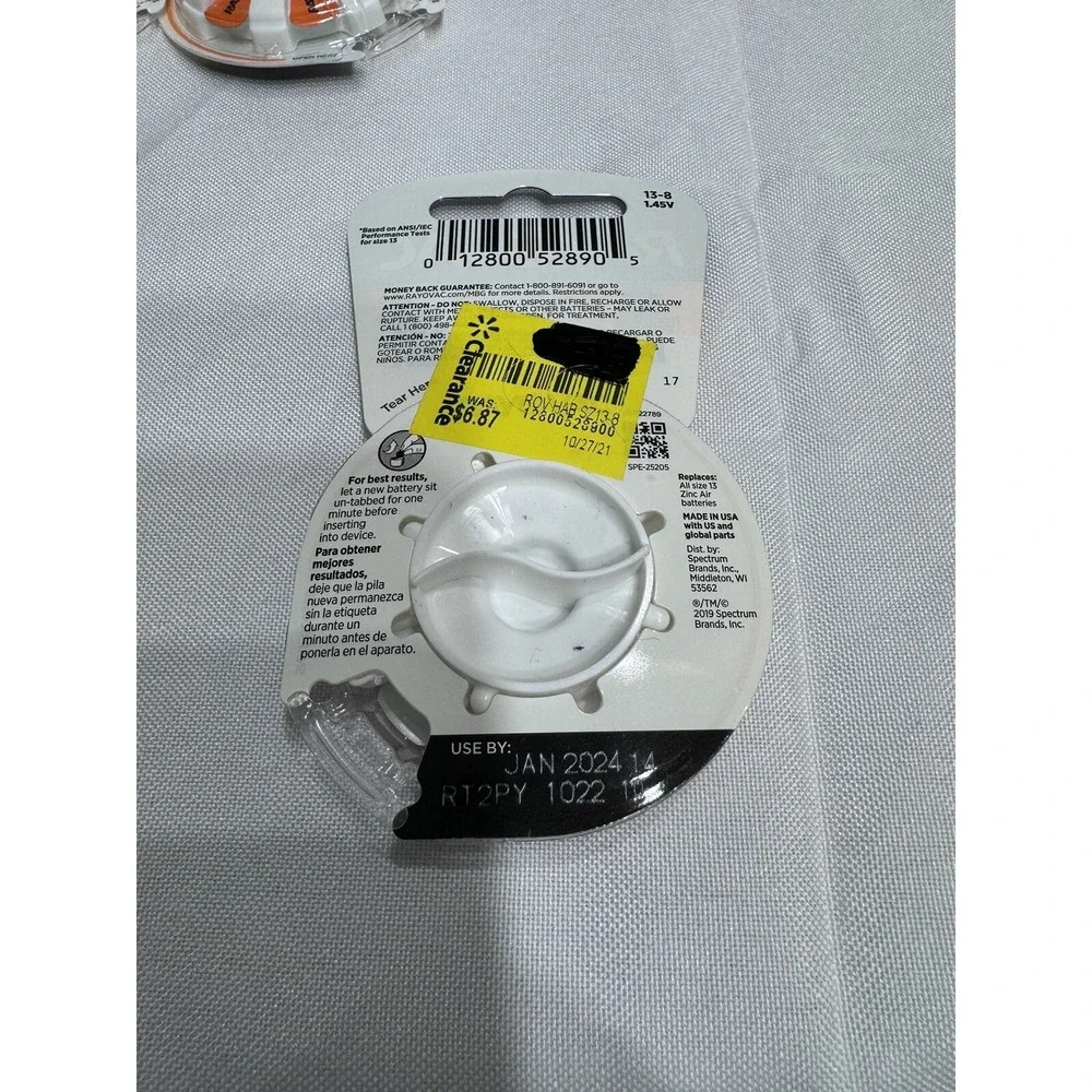 98 Rayovac Extra Advanced Size 13 Hearing Aid Batteries‎ 1.45V Zinc Air Exp 2024